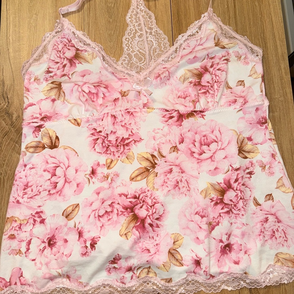 Laura Ashley Pink Floral Pyjama Set